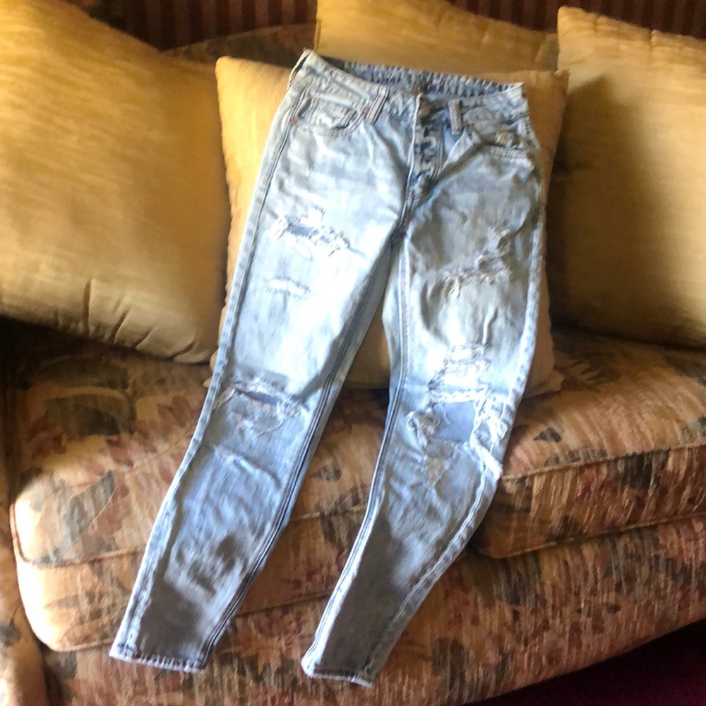 American Eagle Jeans (Tom girl) Size 0 regular,light blue